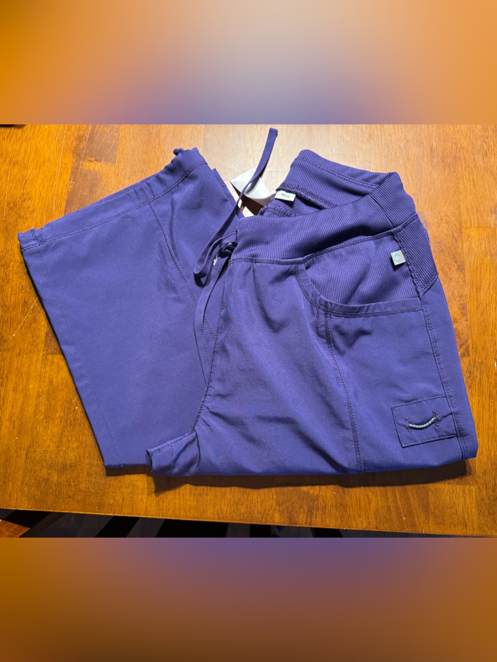 Women’s Purple Stretch Drawstring Scrub Pants